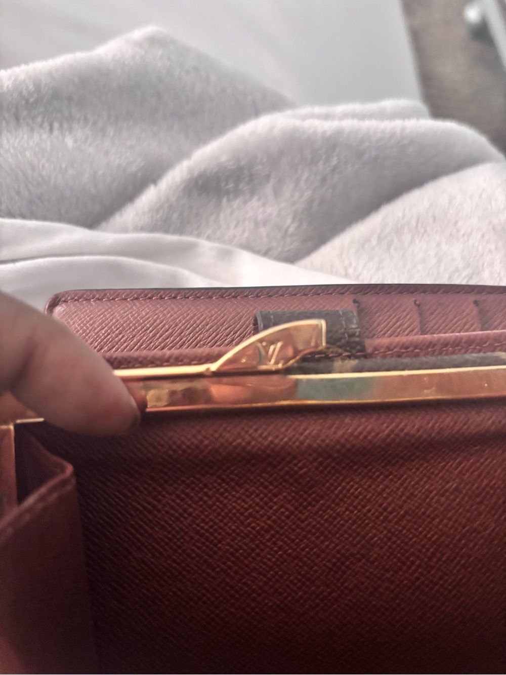 , Louis Vuitton Monogram Canvas Card Holder Wallet in Brown/Gold - Picture 10 of 10